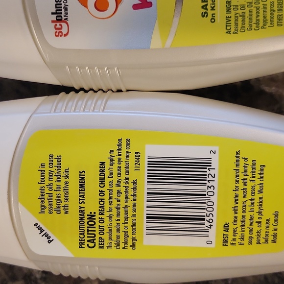 Lot of 2 new OFF KIDS! safe for kids 6 months & up new 4 fl oz 100% Plant Based - Picture 4 of 4